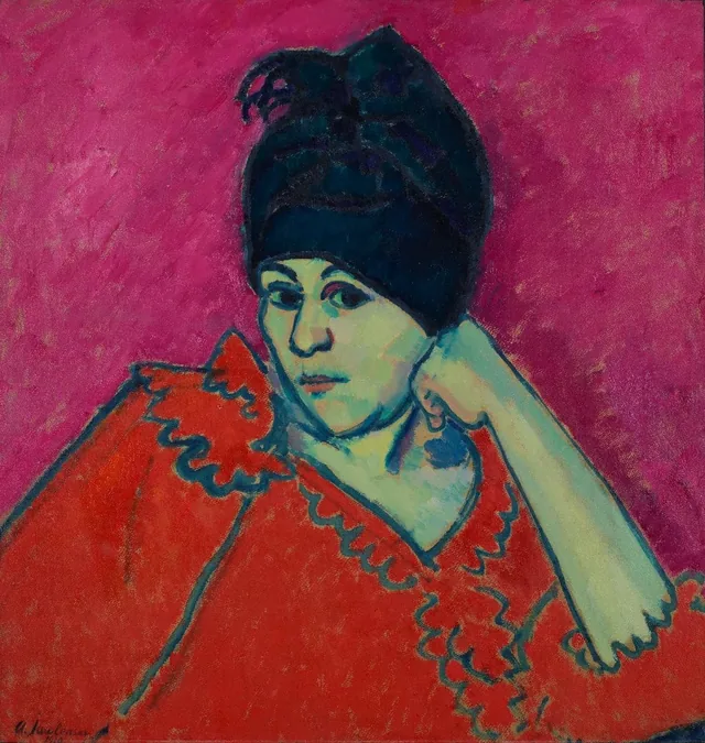 Turban bleu foncé (Hélène au turban bleu foncé)