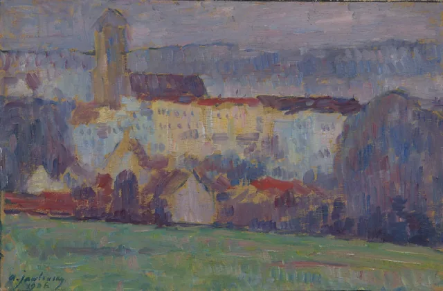 Ville dans la brume, Wasserburg am Inn