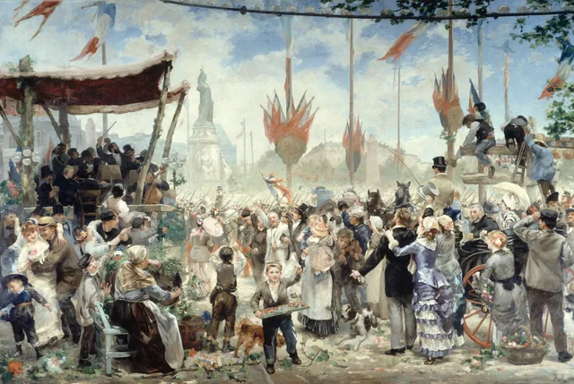 14 de julio de 1880, inauguración del monumento a la República