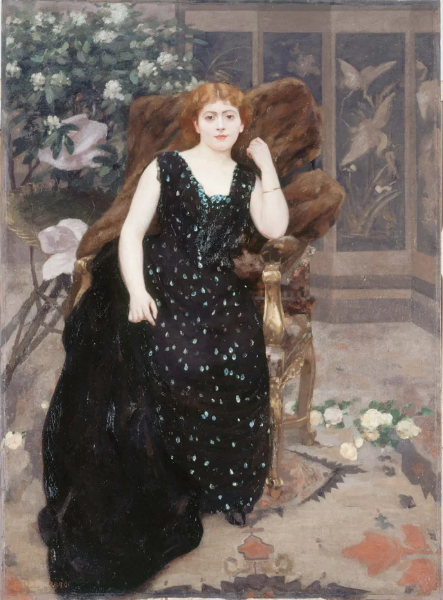 Portrait of Jane Hading, Alfred Philippe Roll