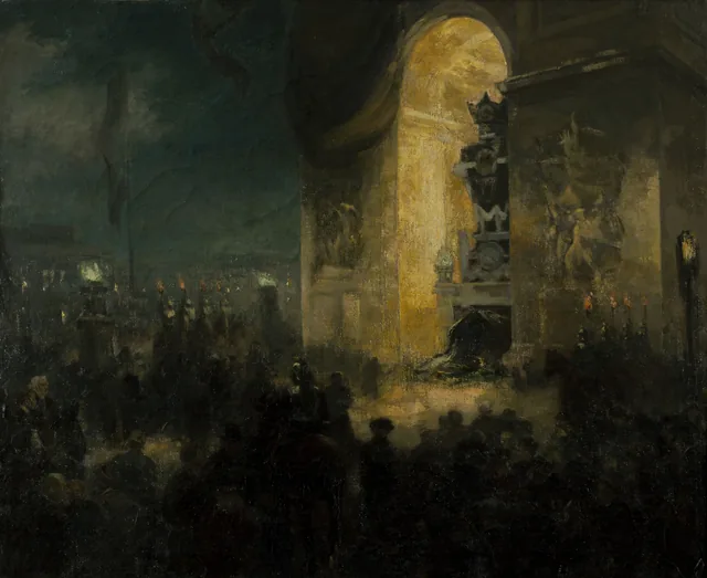 The Vigil beneath the Arc de Triomphe