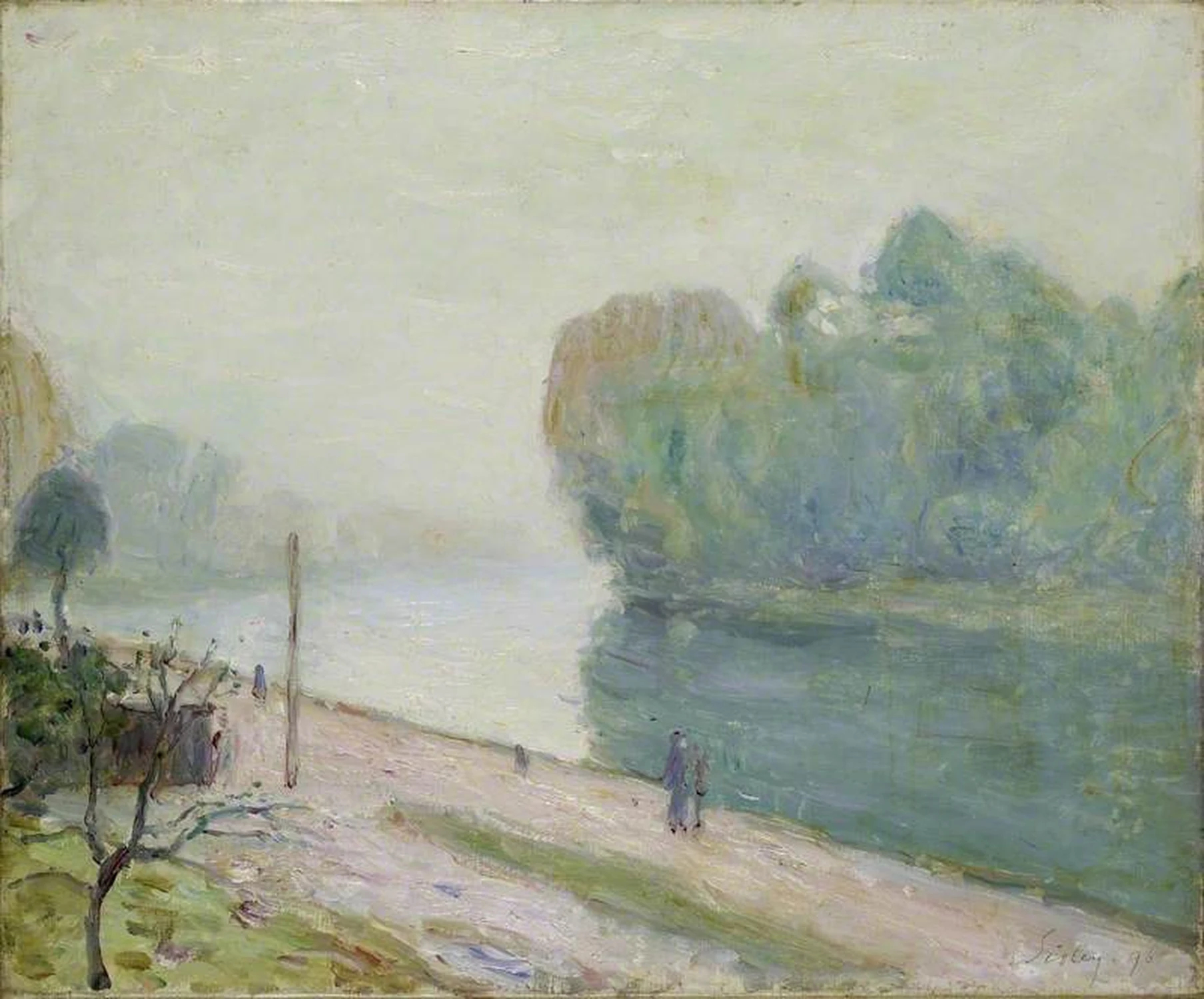 A Bend in the River Loing, Alfred Sisley