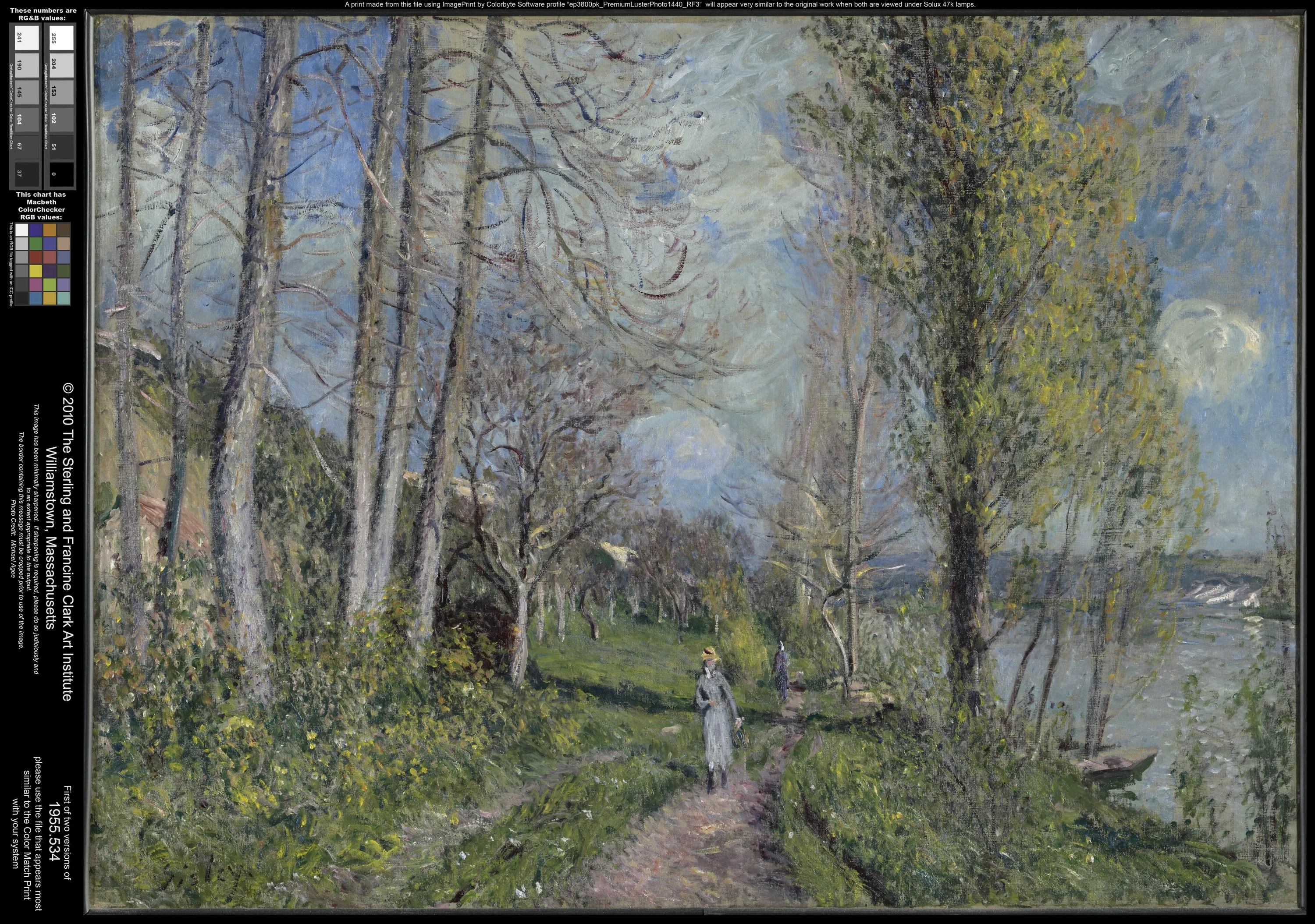 Bord de Seine à By, Alfred Sisley