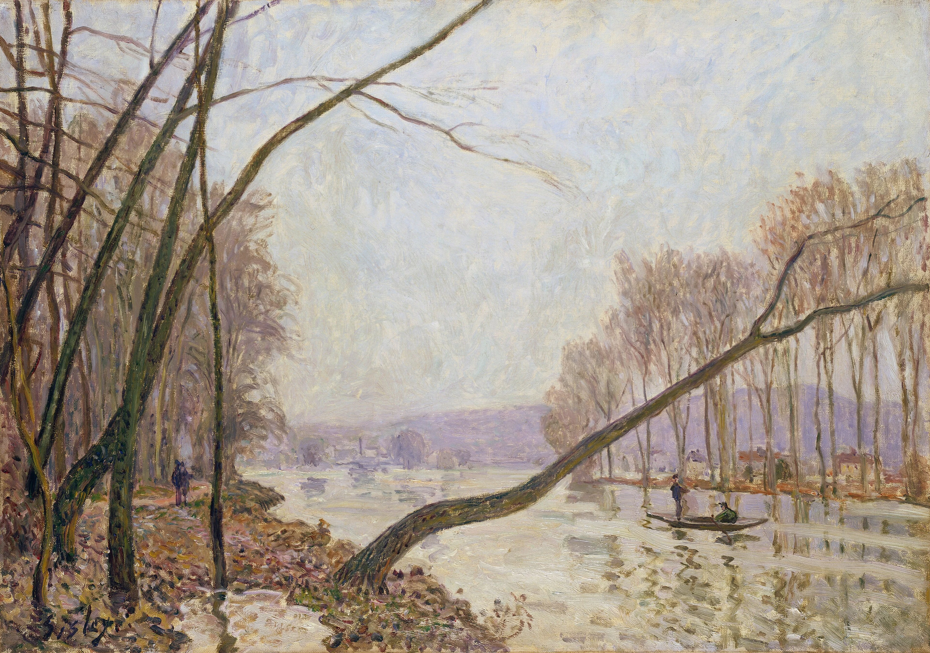 Bord de Seine en automne, Alfred Sisley