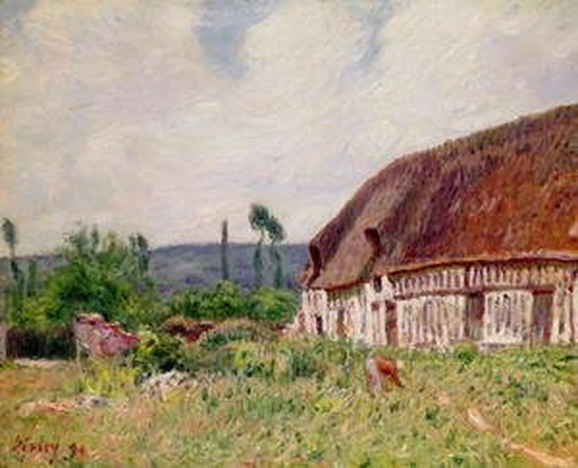Chaumière en Normandie, Alfred Sisley