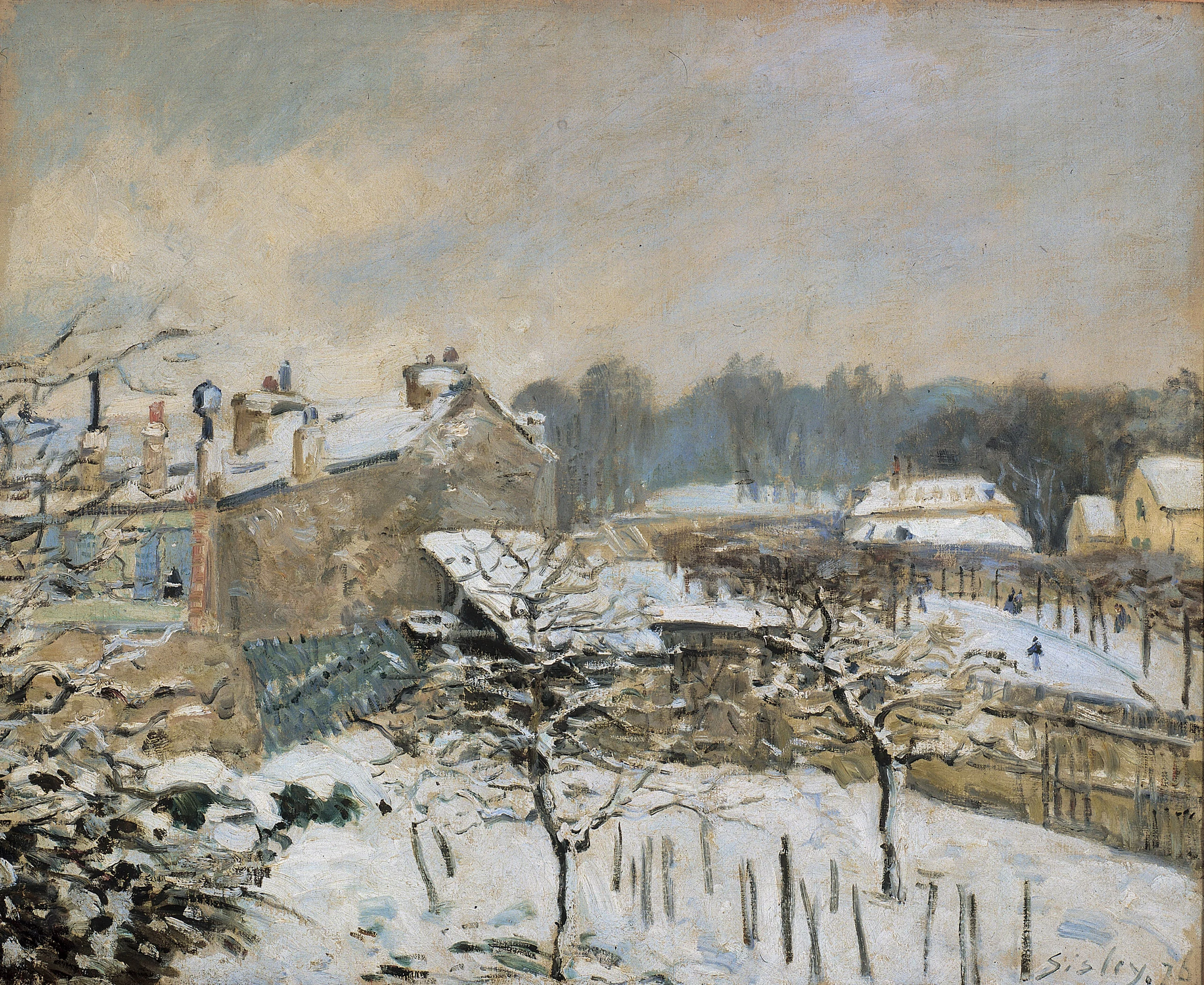 Effet de neige à Marly-le-Roi, Alfred Sisley