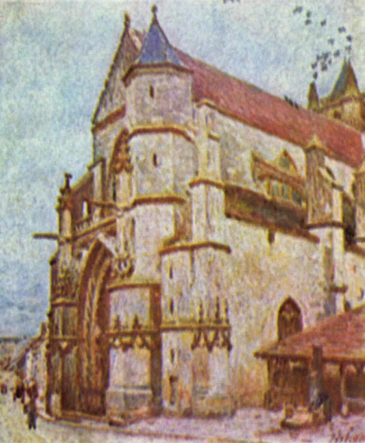 L'Église de Moret, l'après-midi, Alfred Sisley