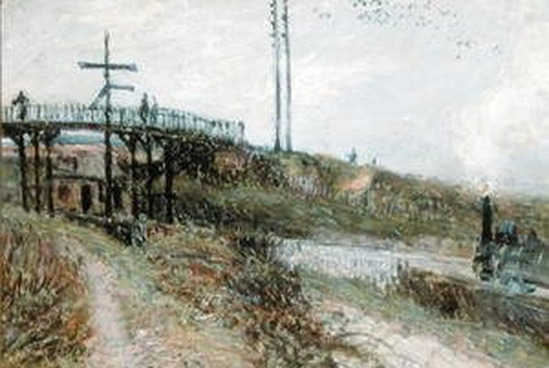 La Passerelle du Chemin de Fer à Sèvres, Alfred Sisley