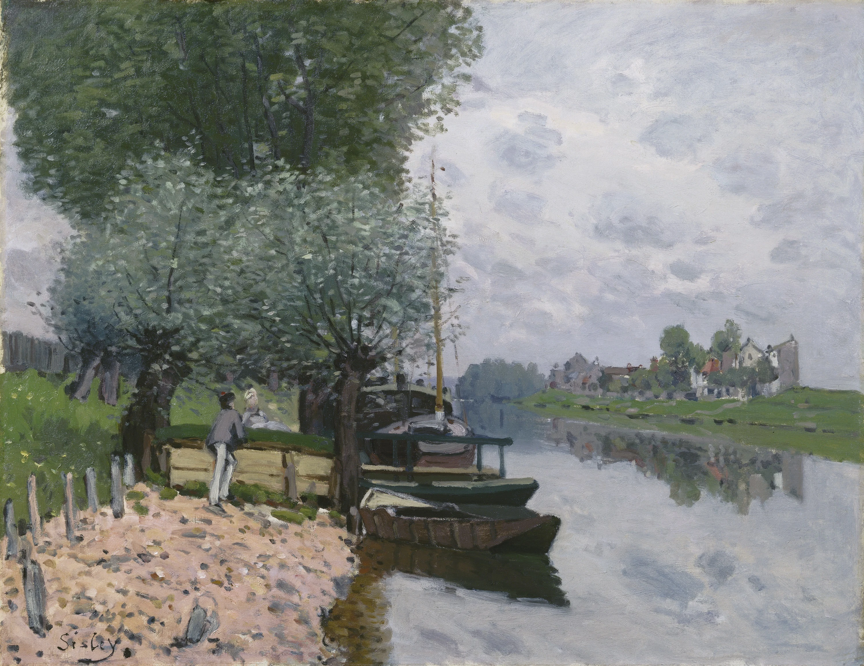 La Seine à Bougival, Alfred Sisley