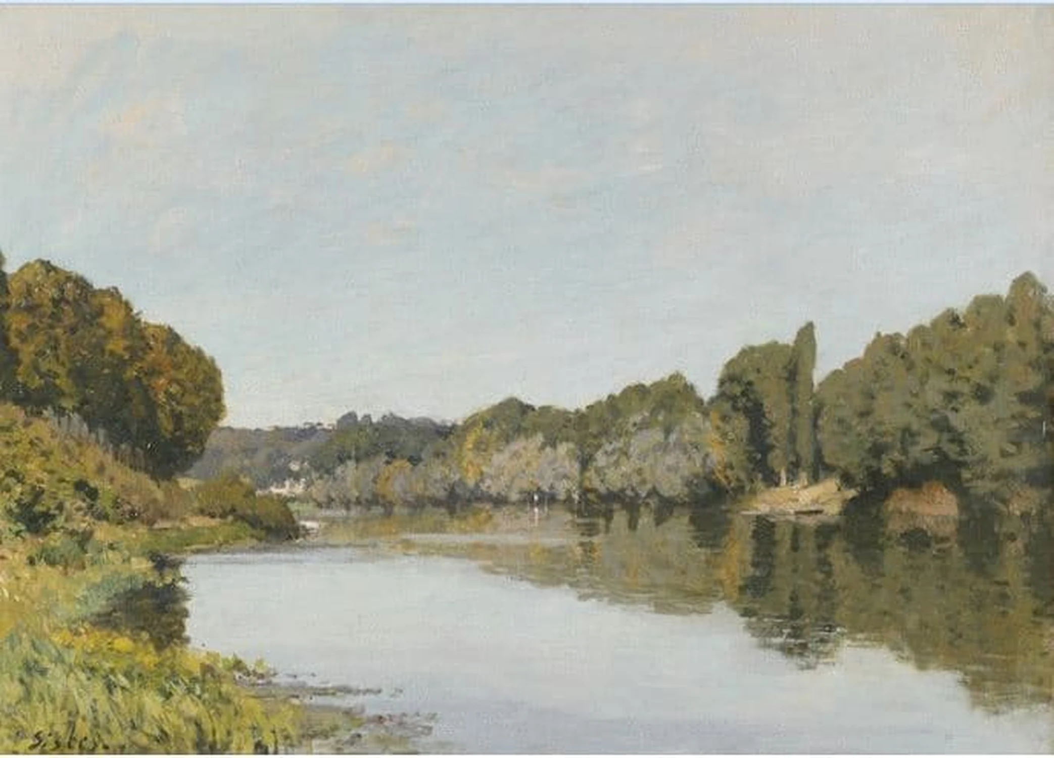 La Seine à Bougival, Alfred Sisley