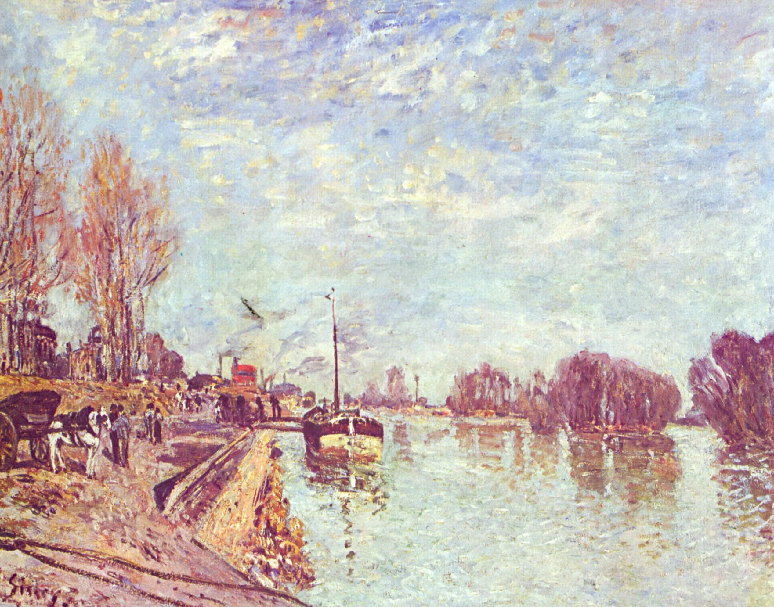 La Seine près de Suresnes, Alfred Sisley