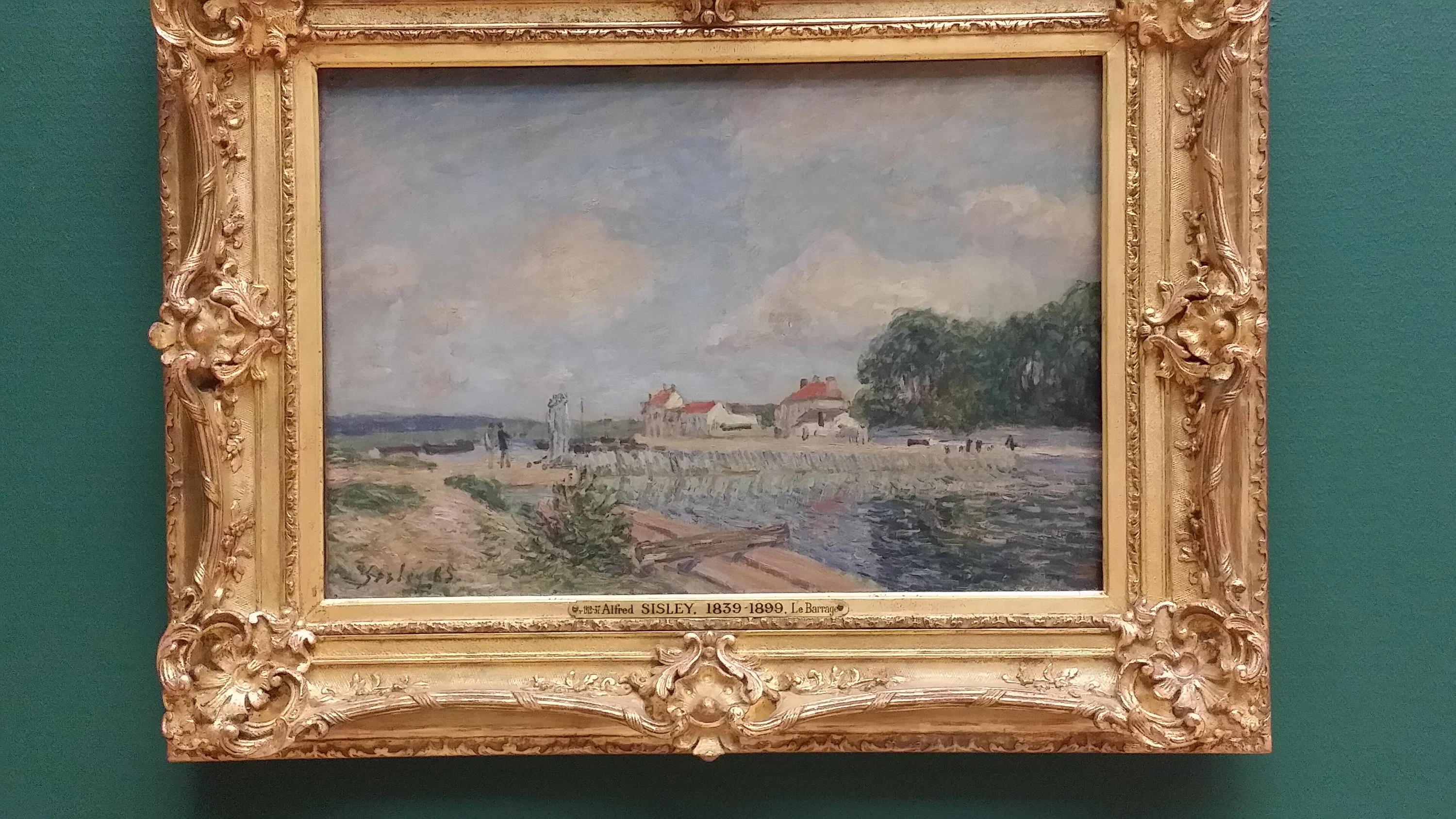 Le Barrage du Loing à Saint-Mammès, Alfred Sisley