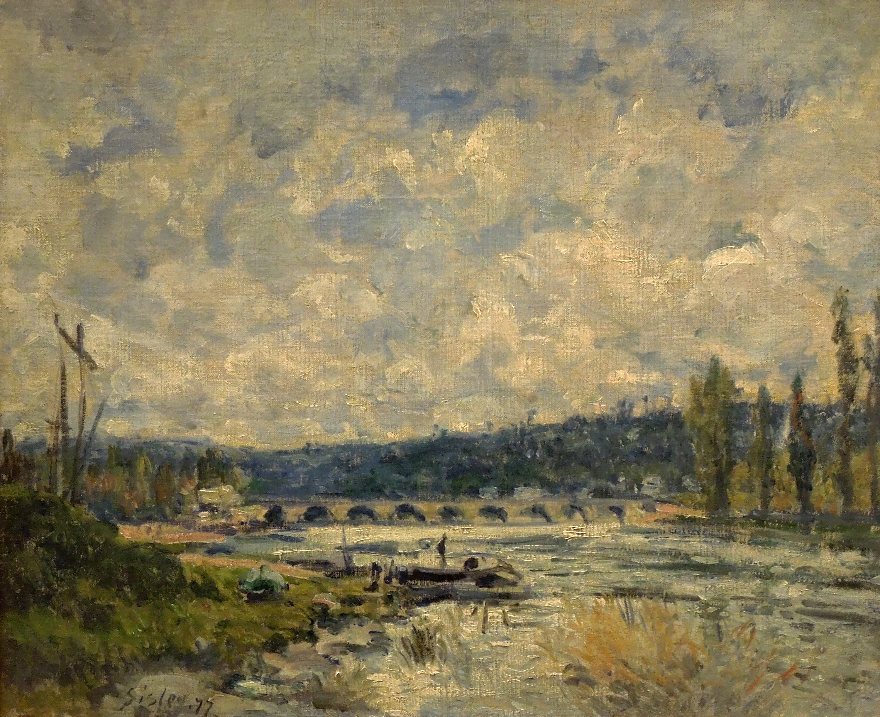 Le Pont à Sèvres, Alfred Sisley