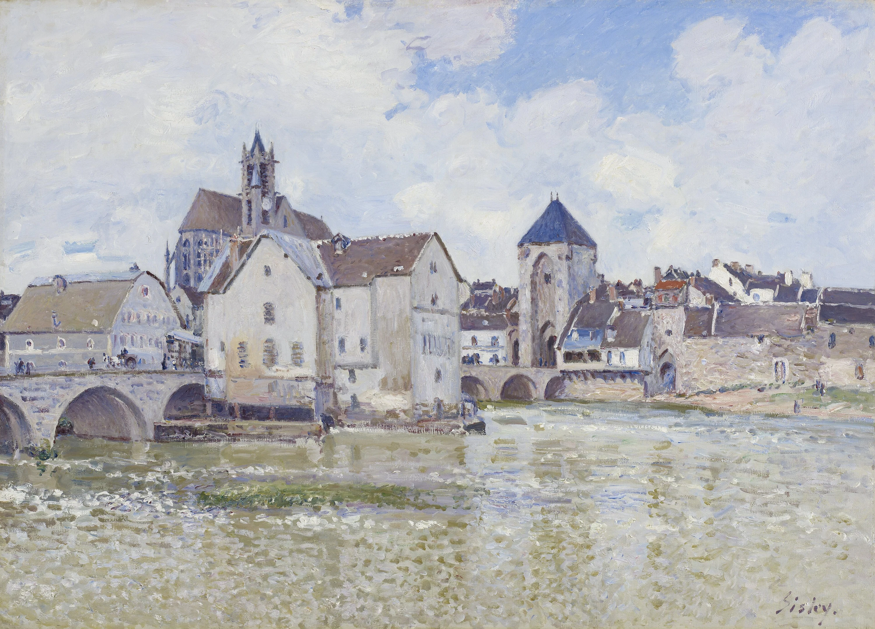 Le Pont de Moret (D663), Alfred Sisley