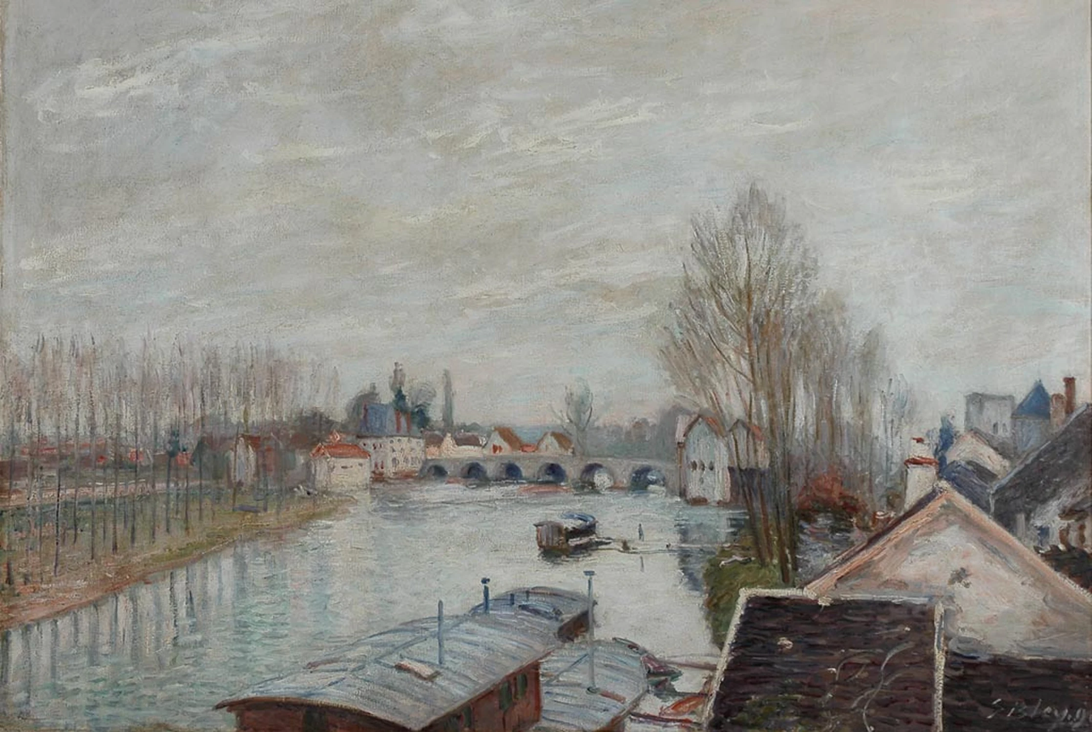 Le pont de Moret, Alfred Sisley
