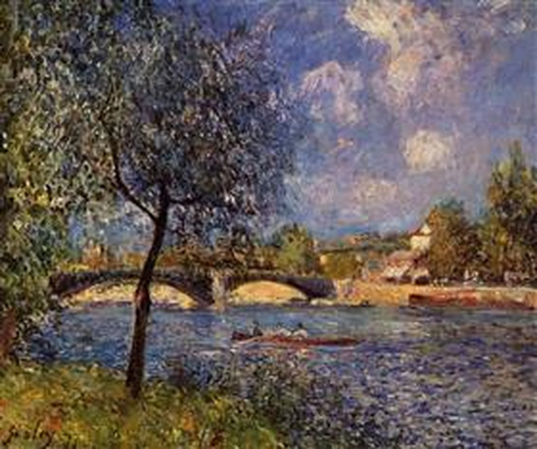 Les Rameurs, Alfred Sisley