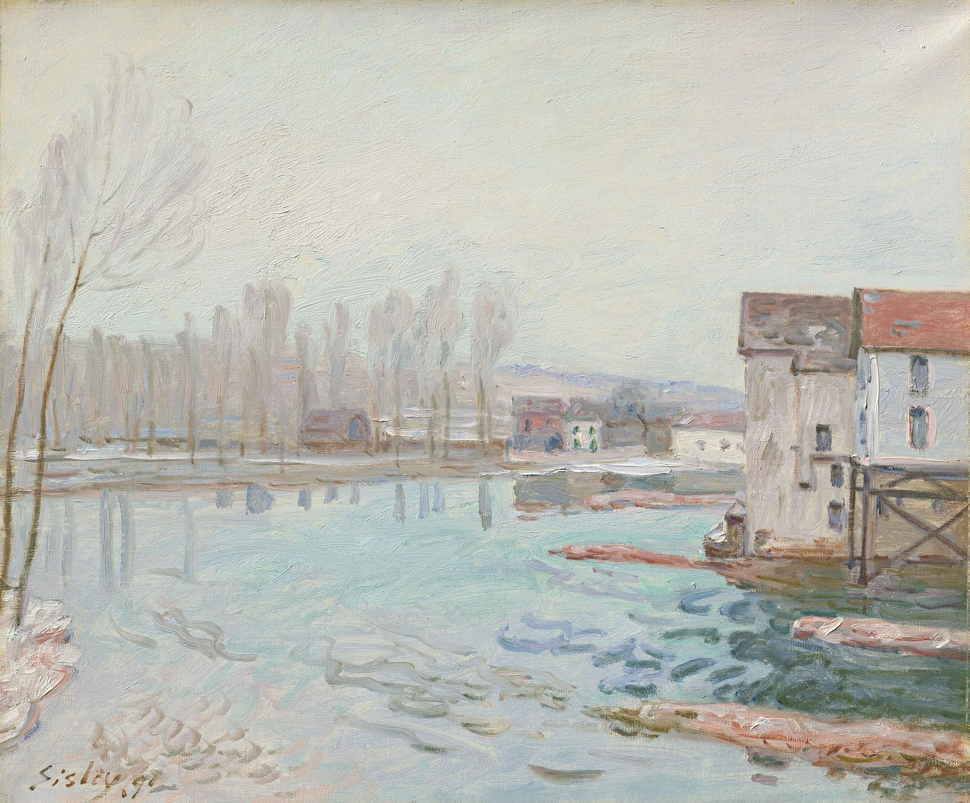 Moret in Winter, Alfred Sisley