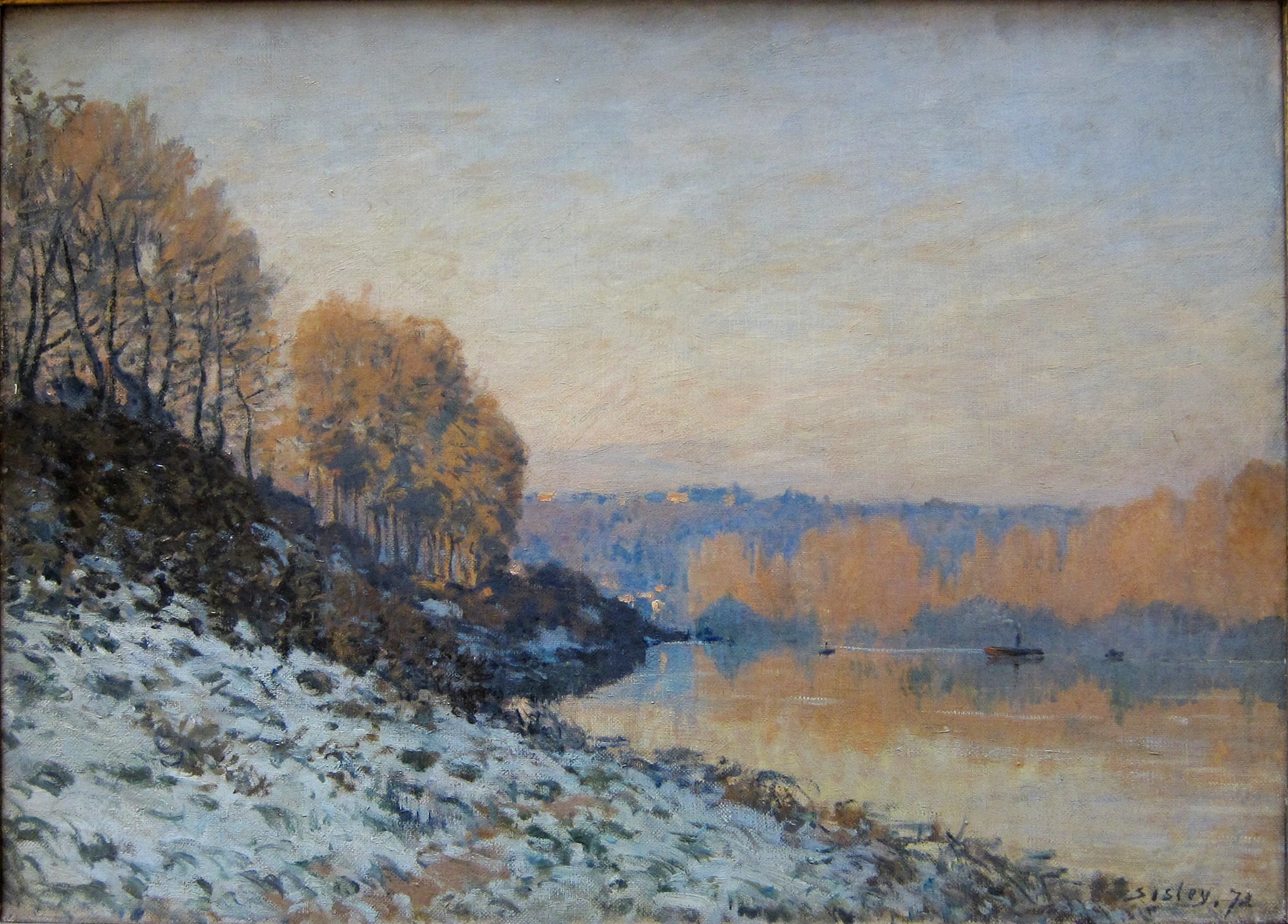 Port-Marly, gelée blanche, Alfred Sisley