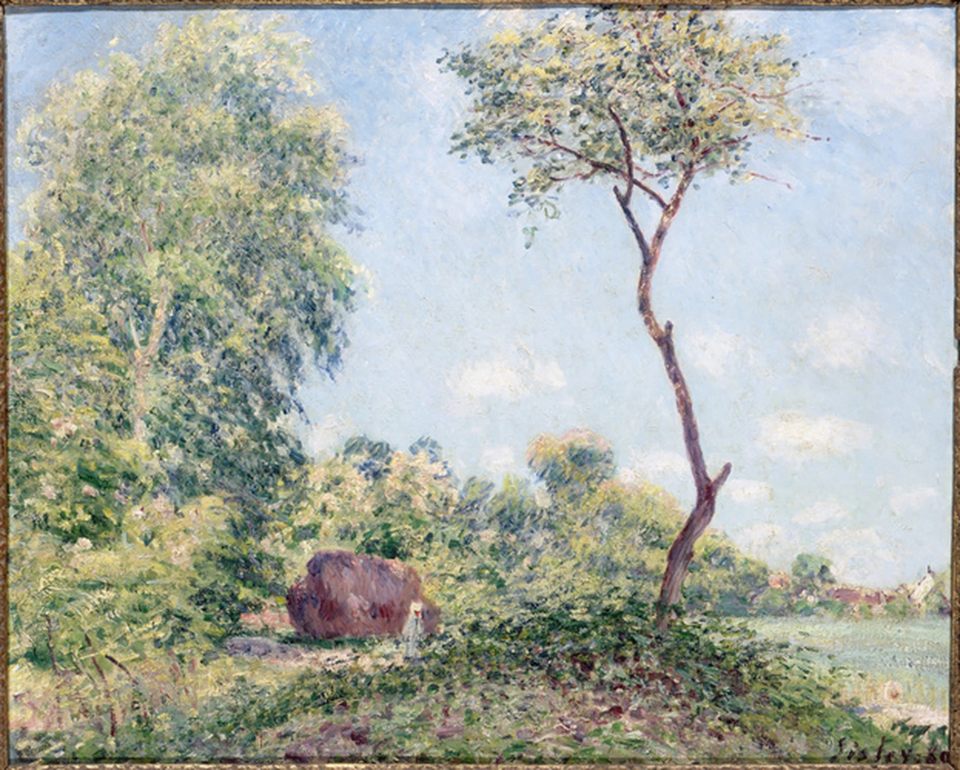 Printemps, trembles et acacias, Alfred Sisley