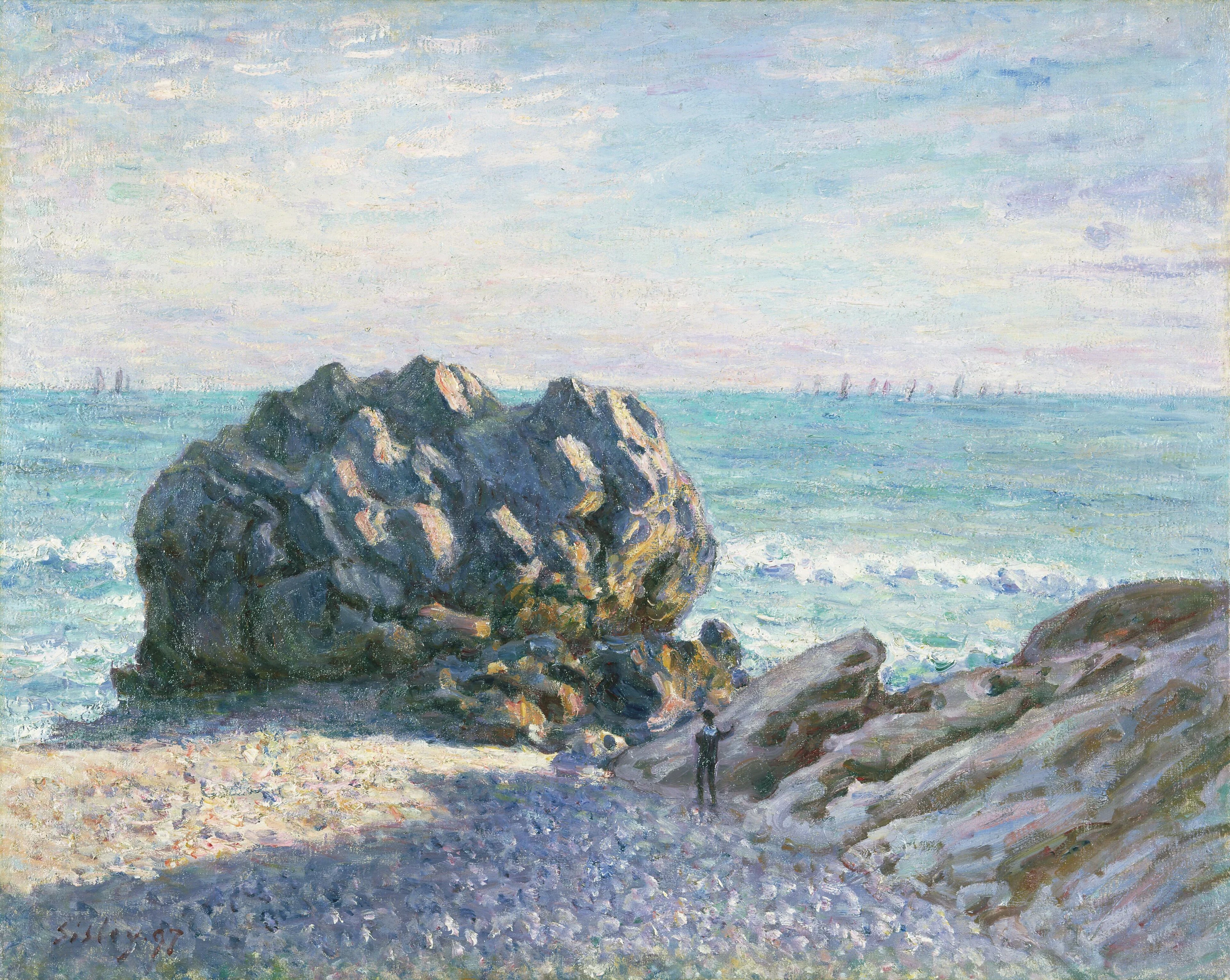 Storr Rock, Lady’s Cove, Le Soir, Alfred Sisley