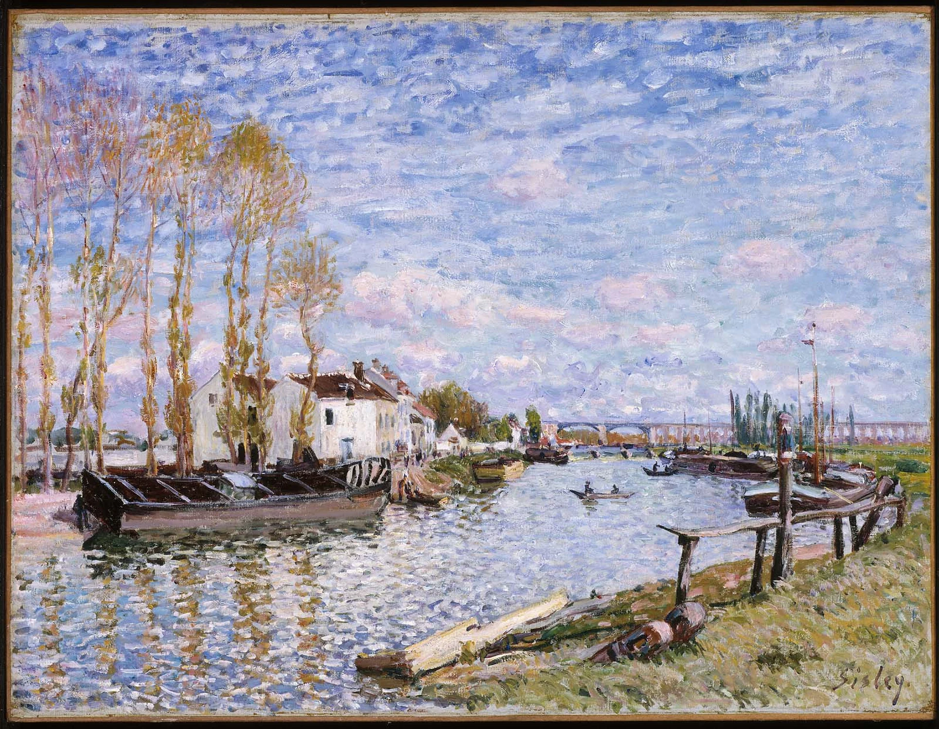 The Loing at Saint-Mammès, Alfred Sisley