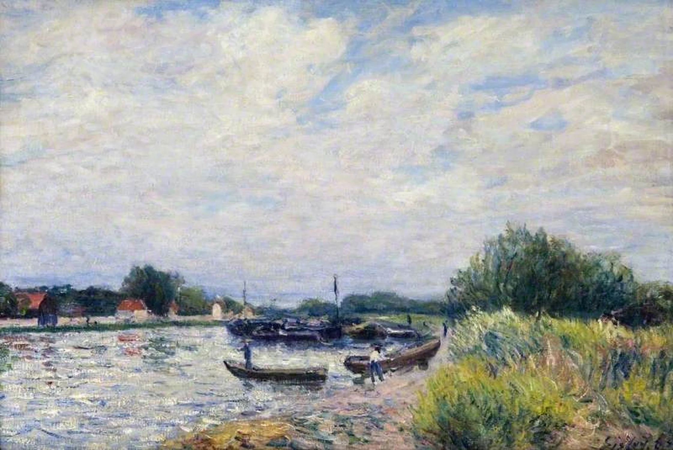 The Loing at Saint-Mammès, Alfred Sisley