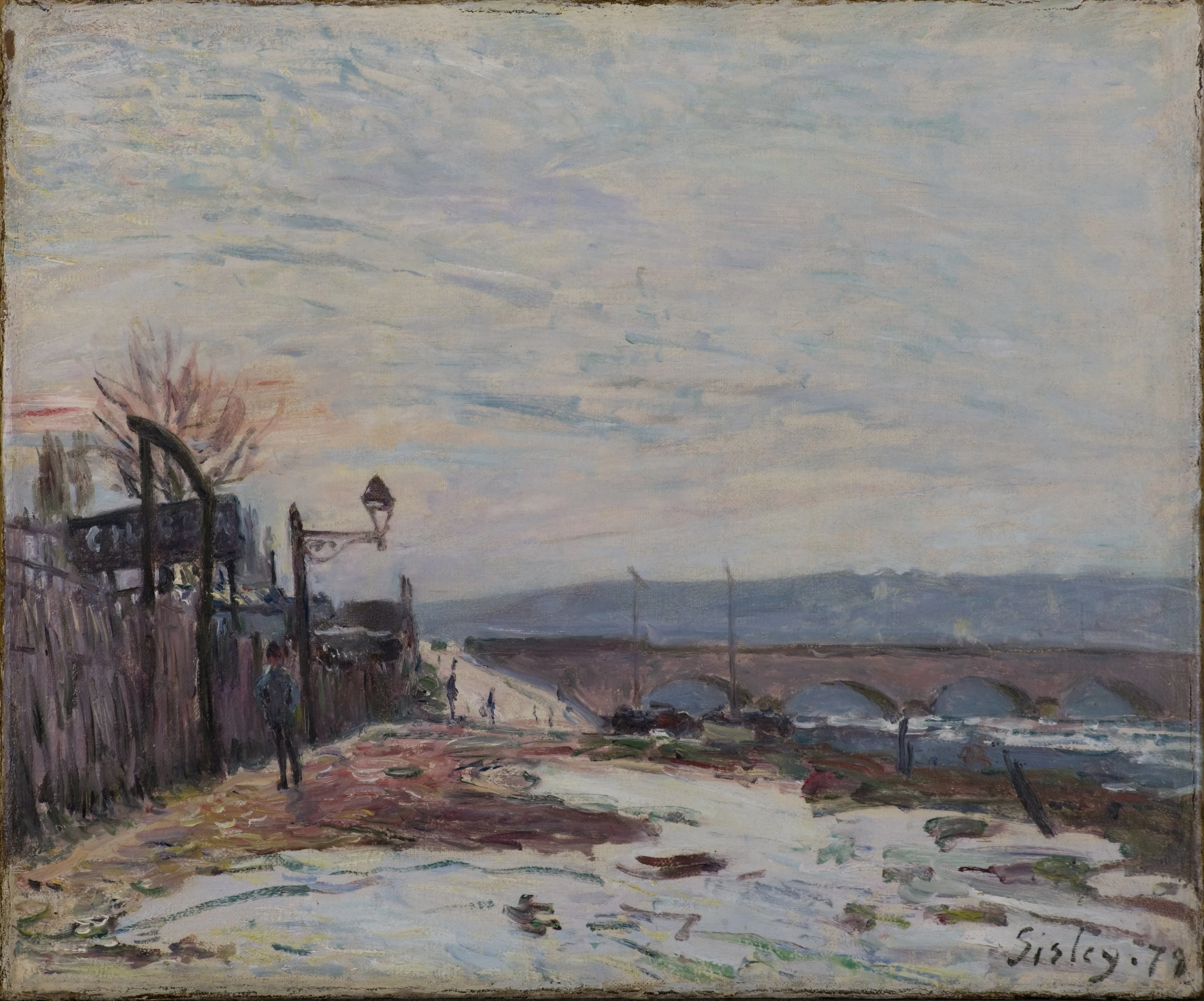 The Quay of the Seine during Snow Season, Alfred Sisley