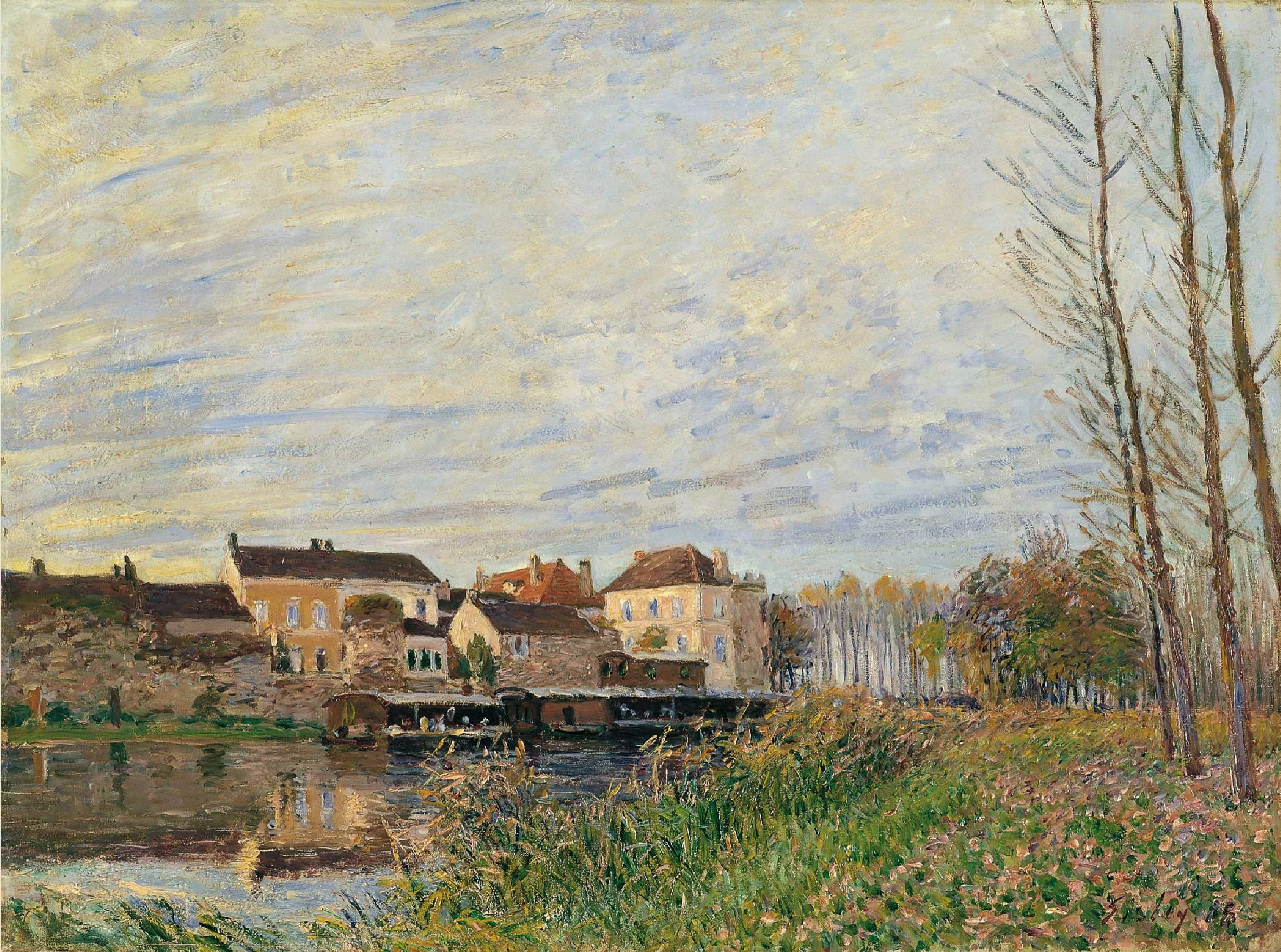 Un soir à Moret, fin d'octobre, Alfred Sisley