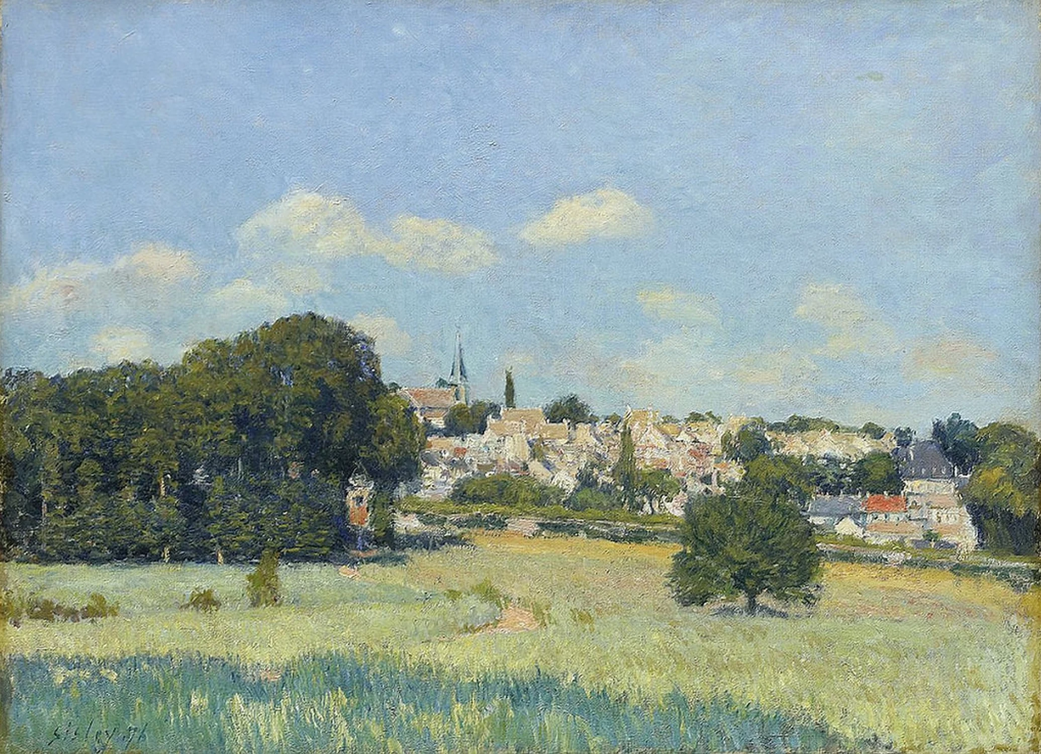 Vue de Marly-le-Roi sous le soleil, Alfred Sisley