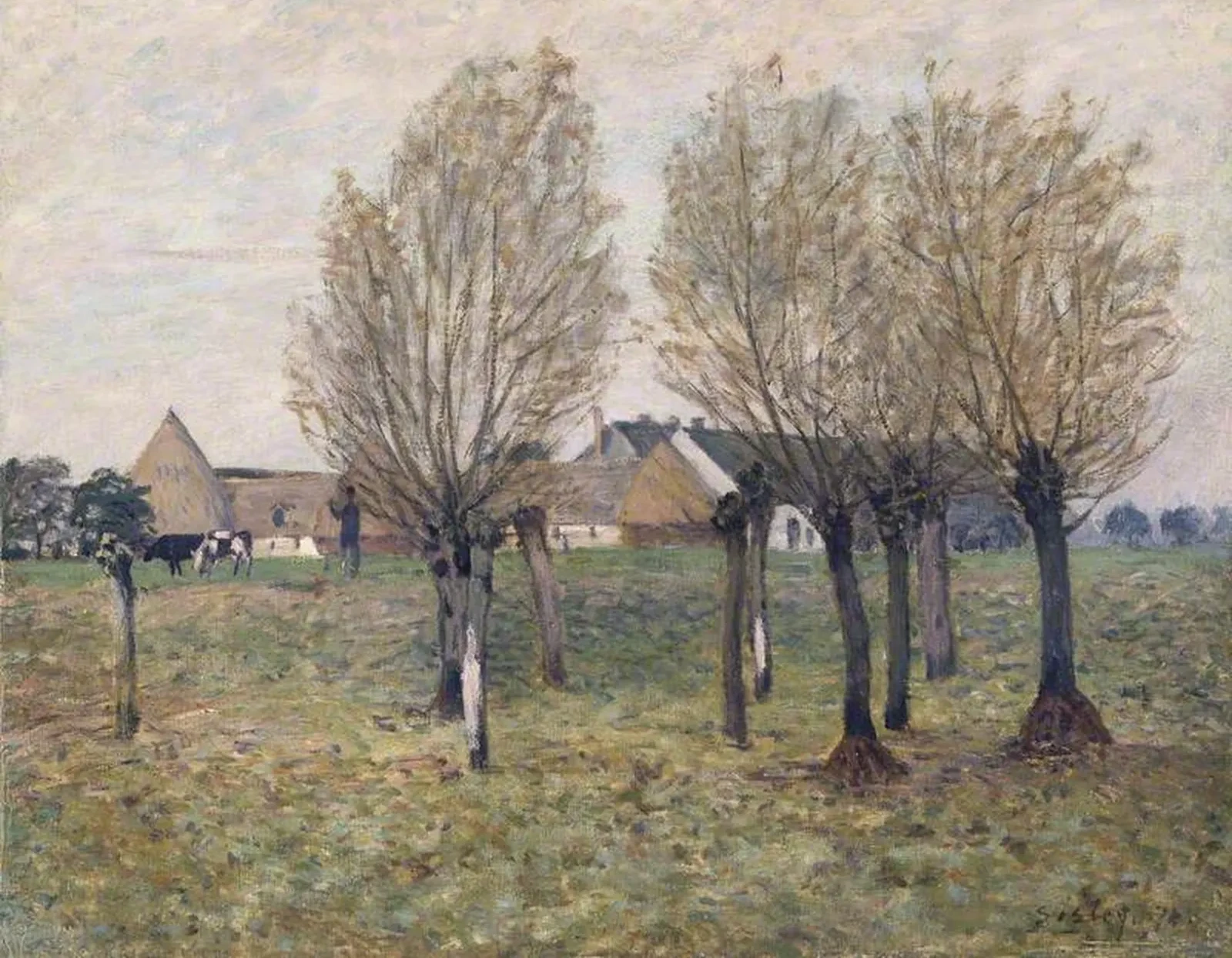 A Normandy Farm, Alfred Sisley