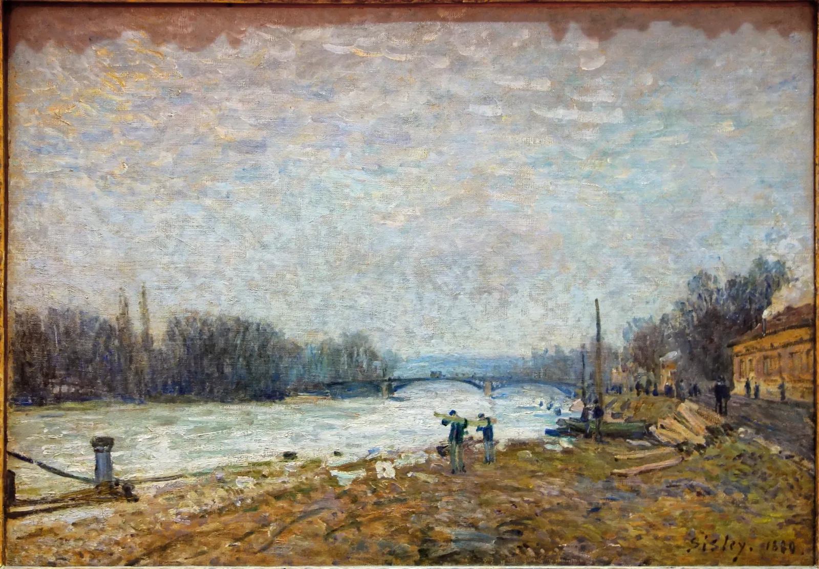 Après la débâcle, la Seine au pont de Suresnes, Alfred Sisley