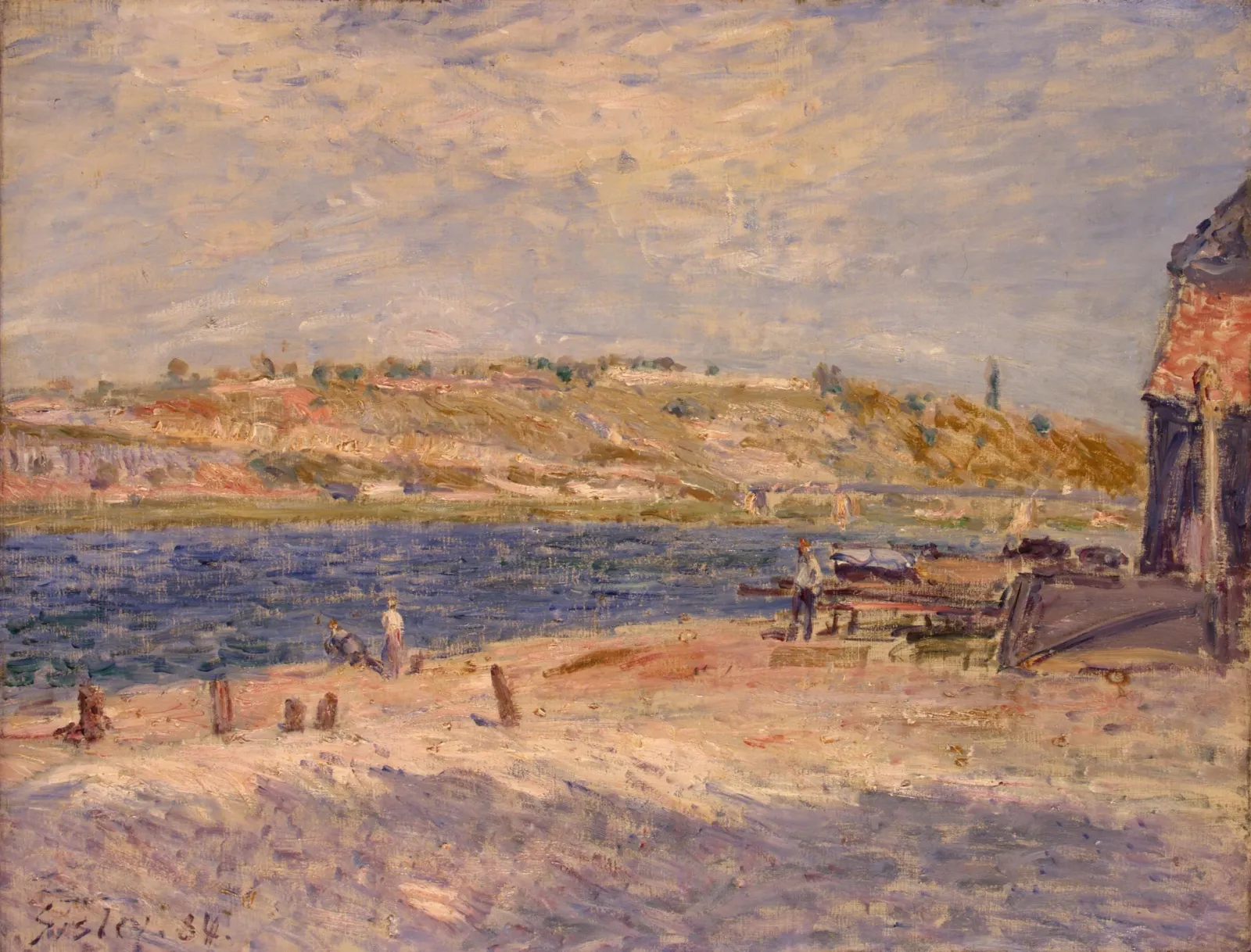 Bord du Loing à Saint-Mammès, Alfred Sisley
