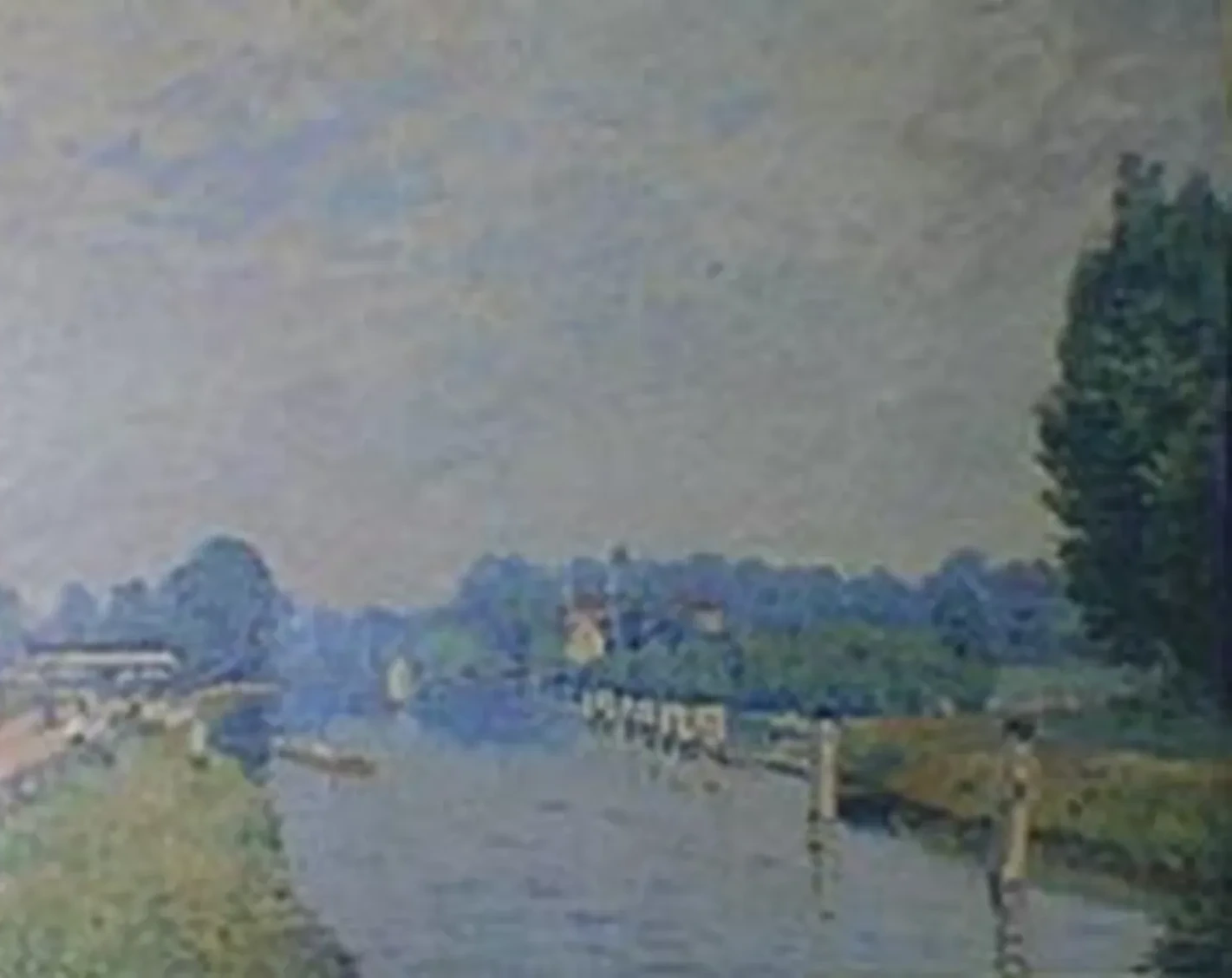 Bords de Riviere (La Tamise à Hampton Court, premiers jours d'octobre), Alfred Sisley