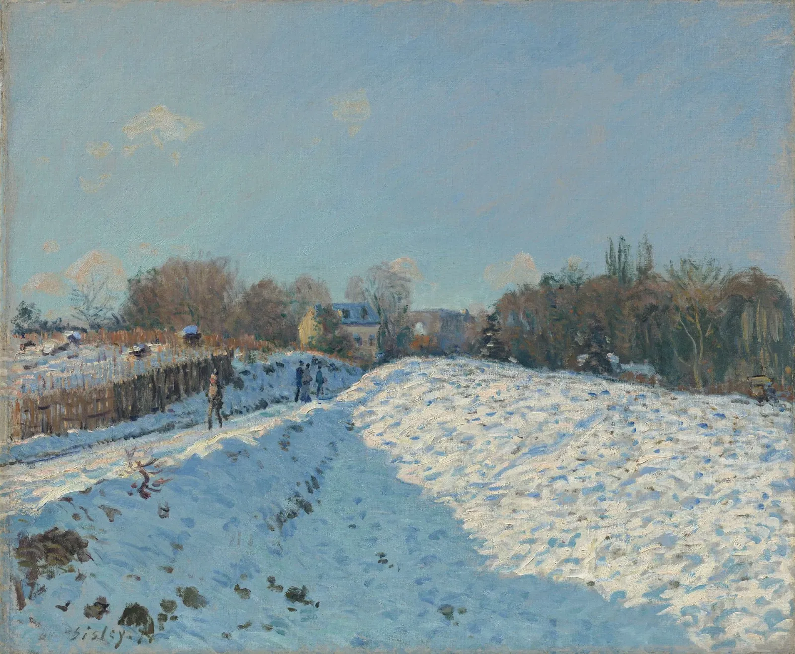 Effet de neige à Louveciennes, Alfred Sisley