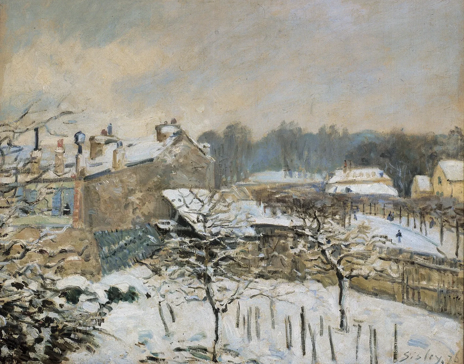Effet de neige à Marly-le-Roi, Alfred Sisley