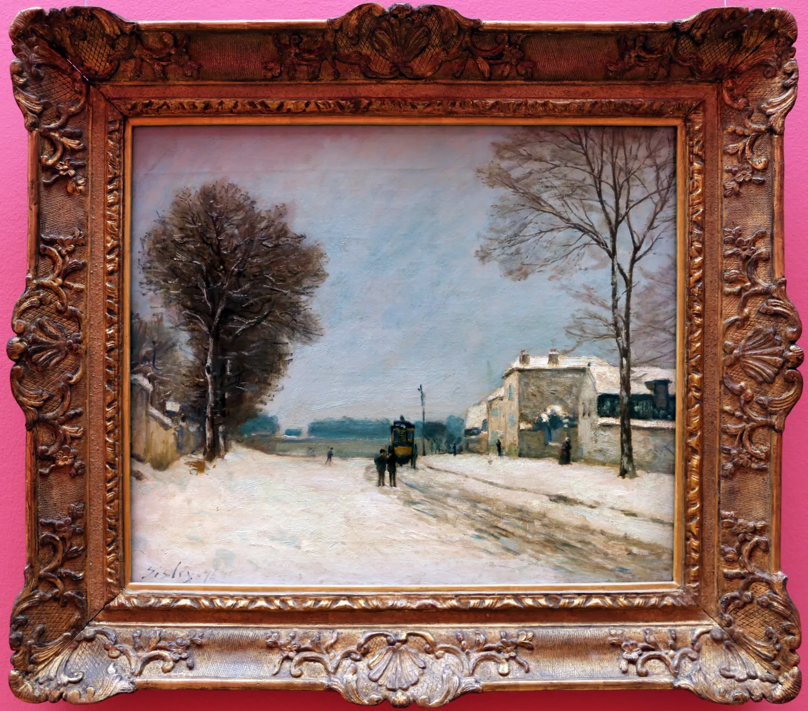 En hiver, effet de neige, Alfred Sisley