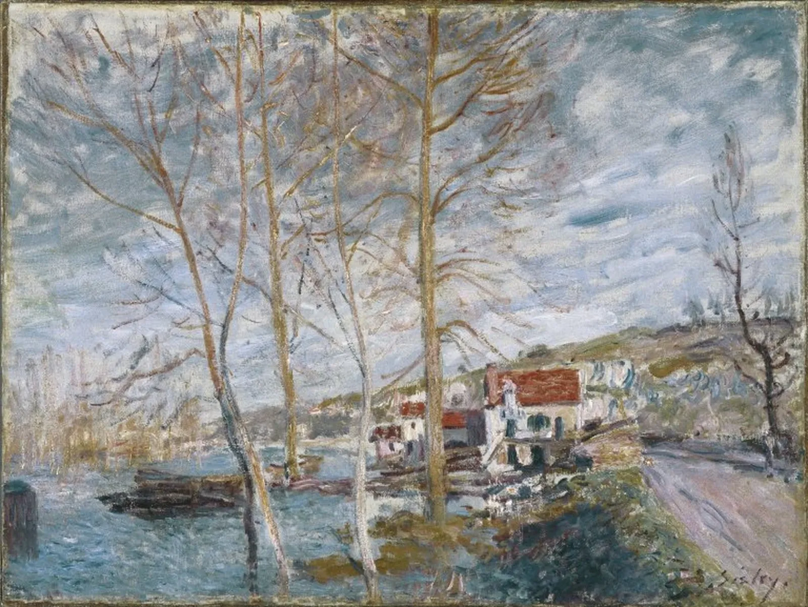 Inondation à Moret, Alfred Sisley