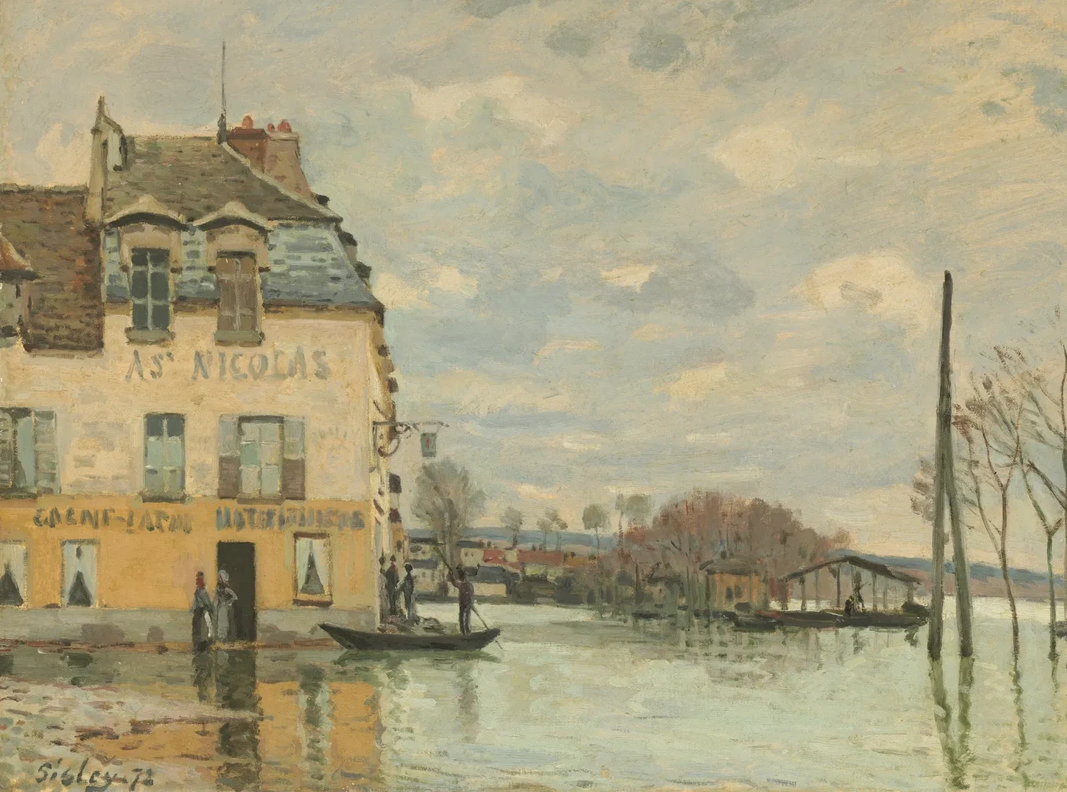 Inondation à Port-Marly, Alfred Sisley