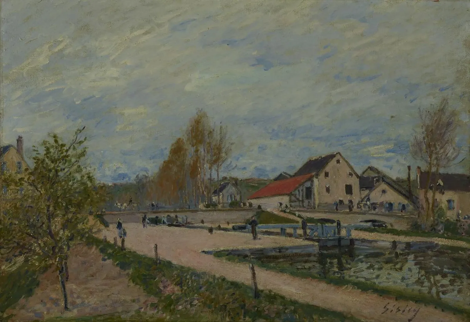 L’Écluse de Bourgogne à Moret-sur-Loing, Alfred Sisley