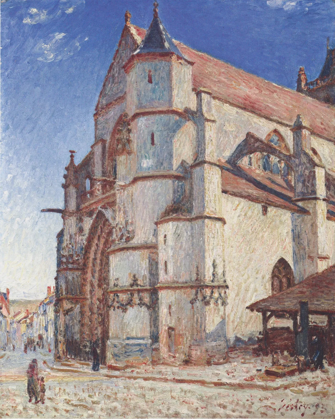 L'Église de Moret au soleil du matin, Alfred Sisley