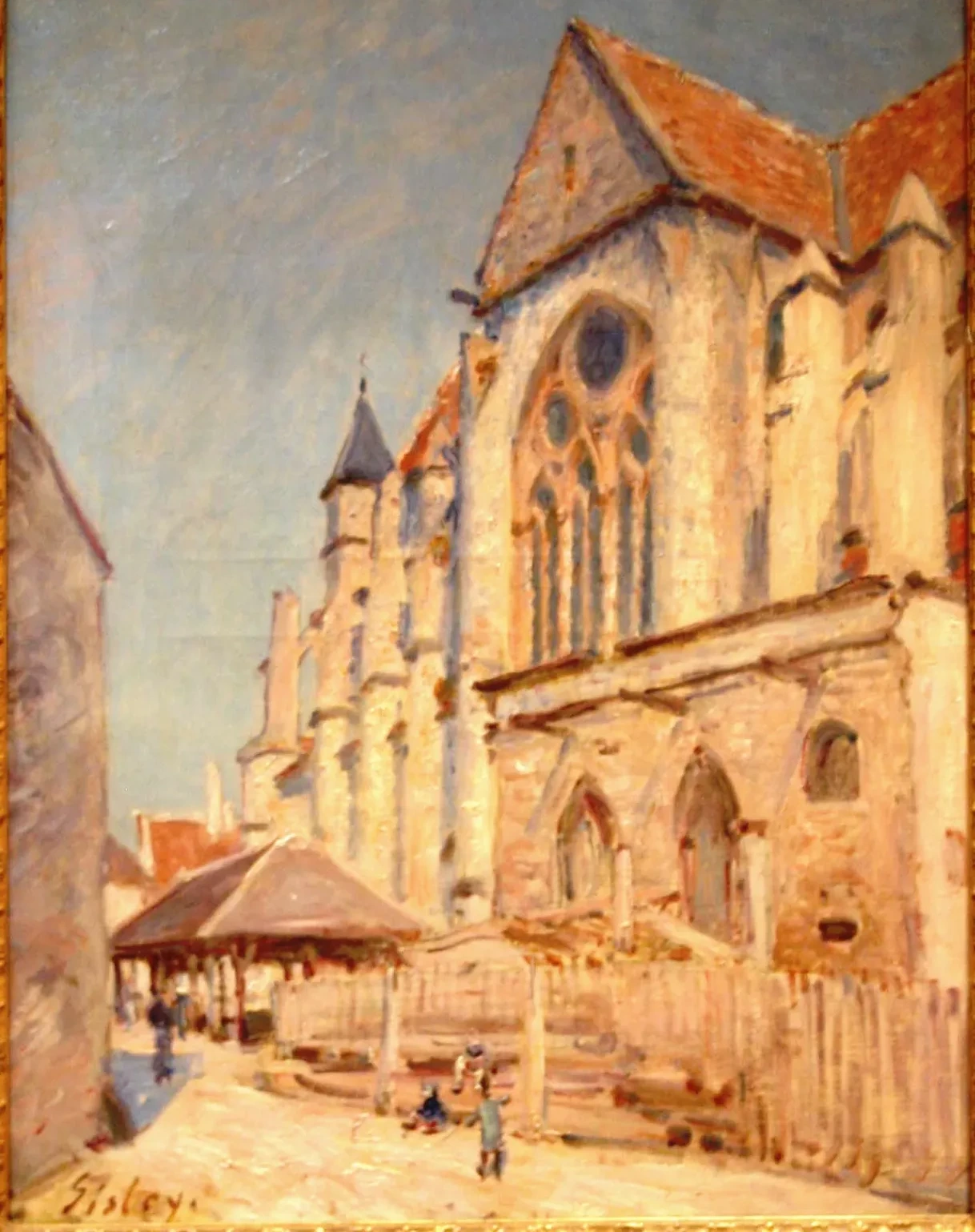 L’Église de Moret et le vieux marché, Alfred Sisley