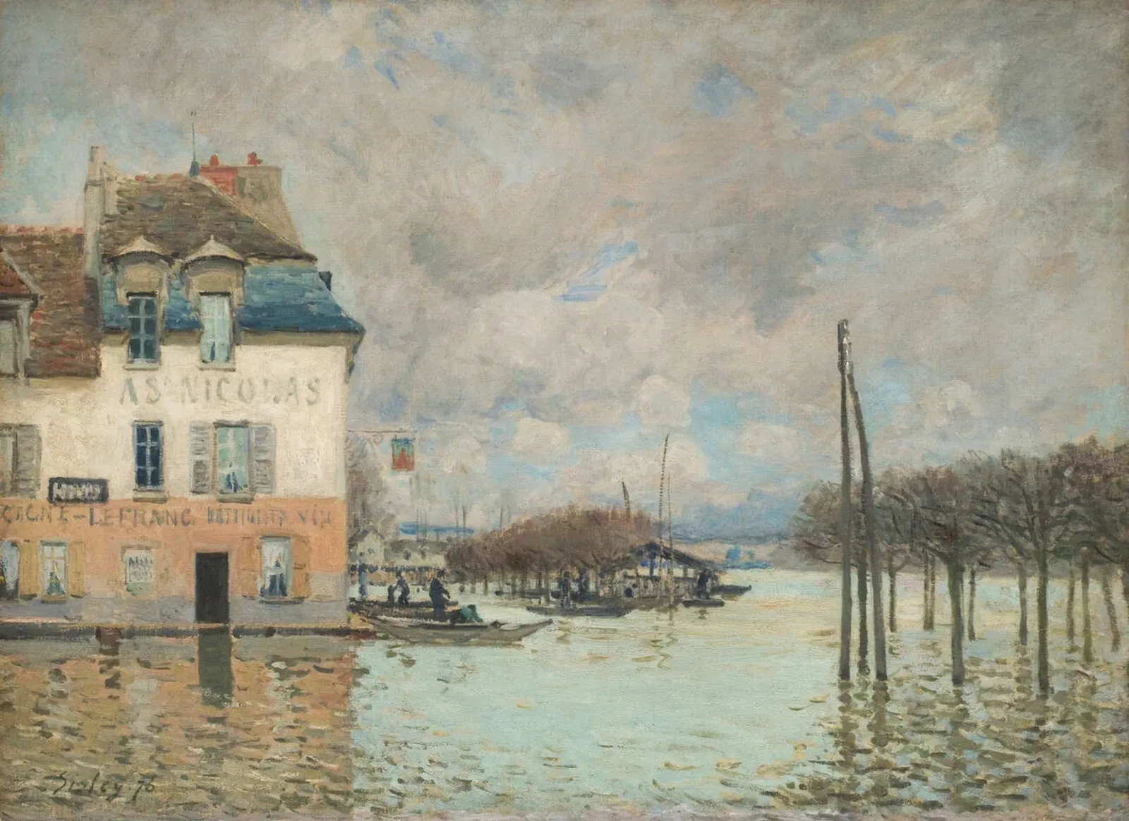 L'Inondation à Port-Marly, Alfred Sisley