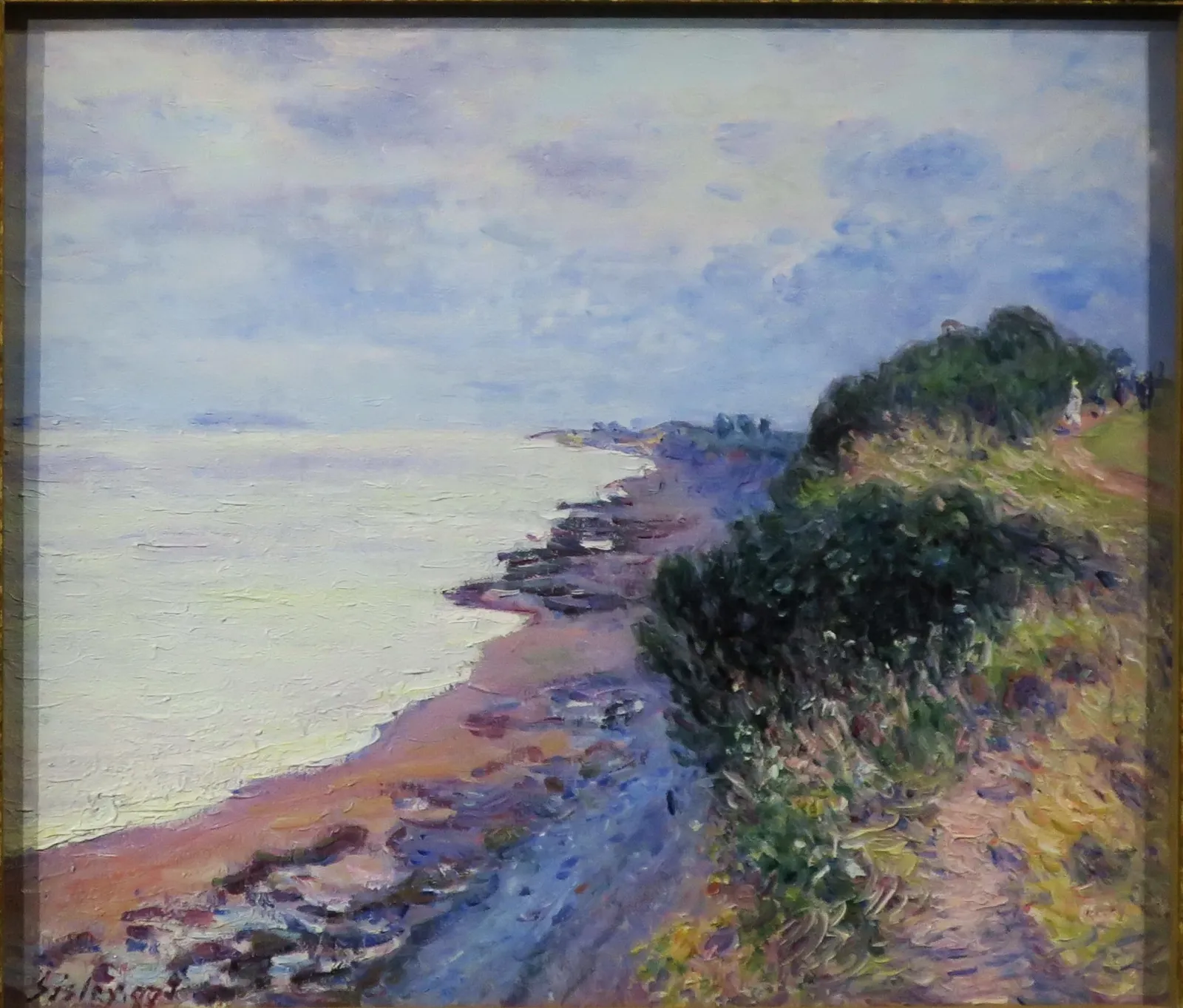 La falaise de Penarth, le soir, temps orageux, Alfred Sisley