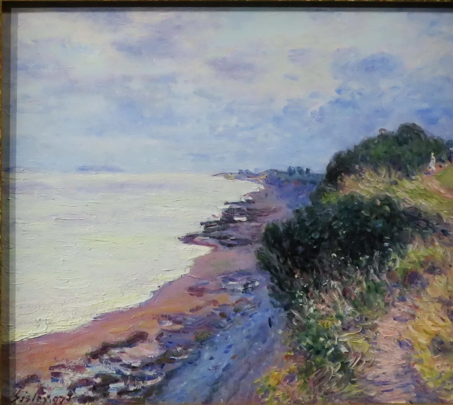 La falaise de Penarth, le soir, temps orageux, Alfred Sisley