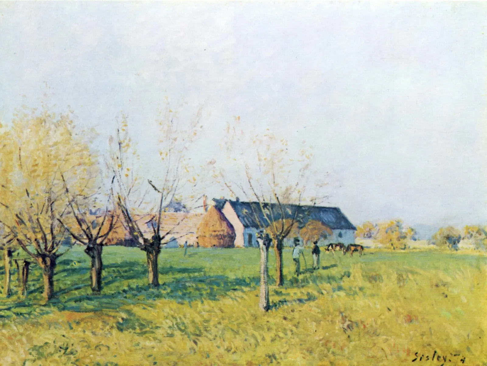 La Ferme du Trou d'Enfer, matinée d'automne, Alfred Sisley