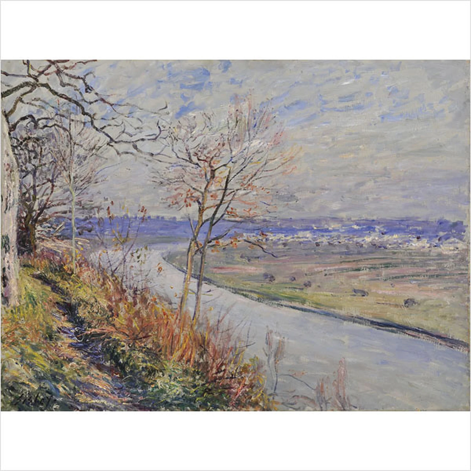 La plaine de Champagne du haut des Roches-Courtaut, Alfred Sisley
