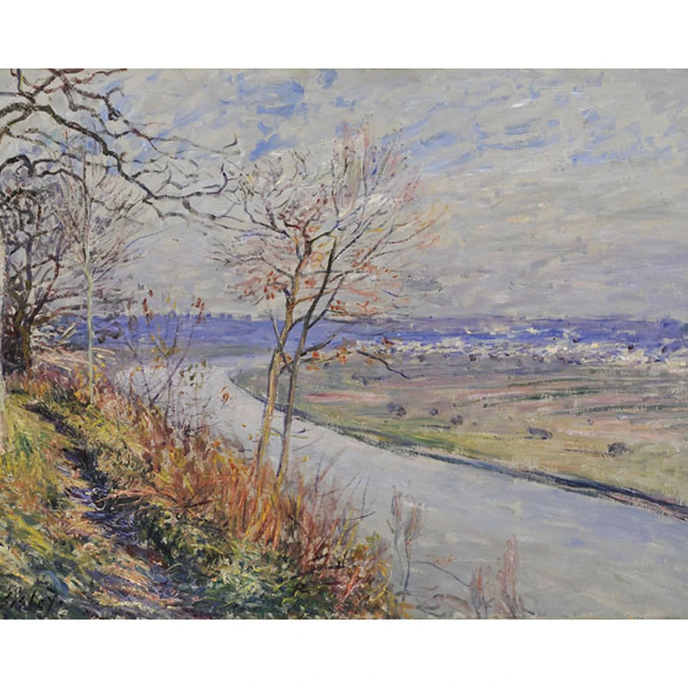 La plaine de Champagne du haut des Roches-Courtaut, Alfred Sisley