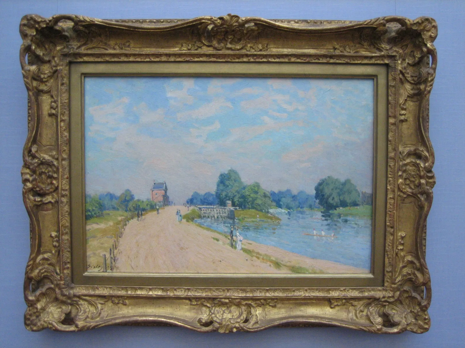 La Route de Hampton Court à Molesey, Alfred Sisley