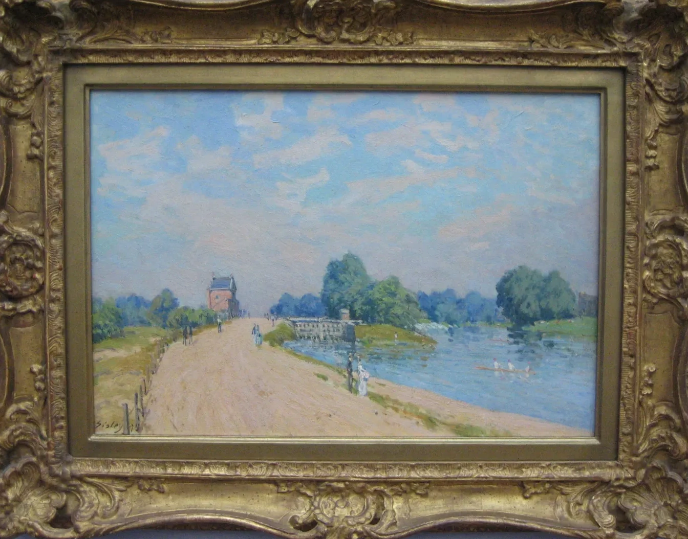 La Route de Hampton Court à Molesey, Alfred Sisley
