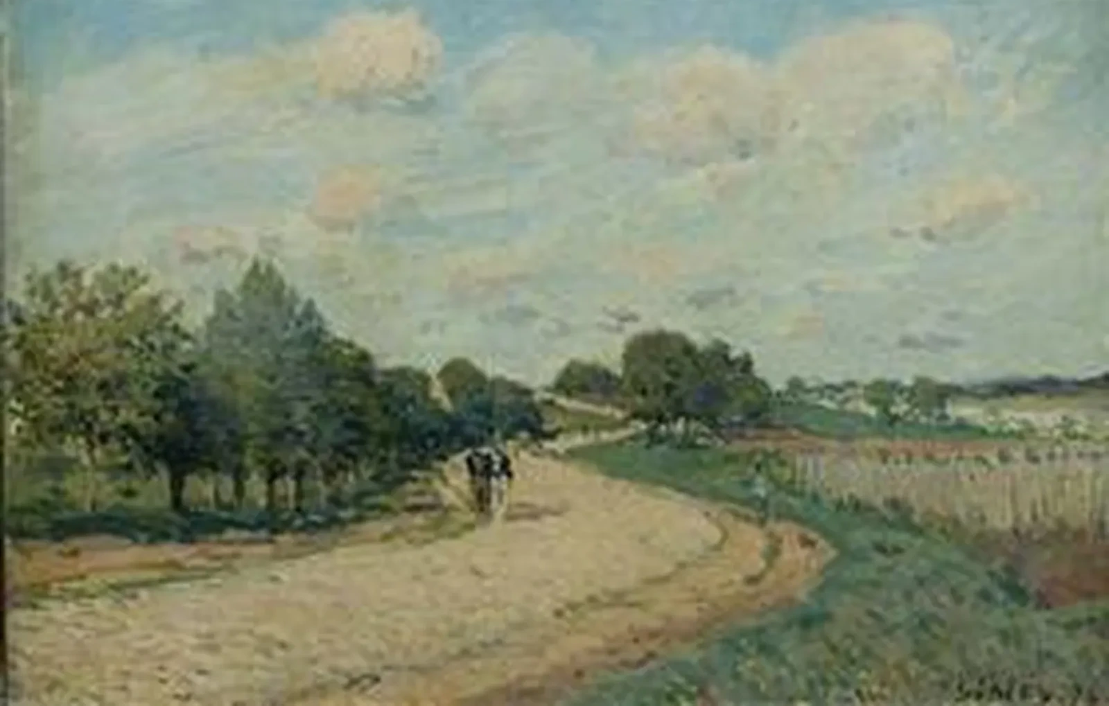 La Route de Mantes, Alfred Sisley
